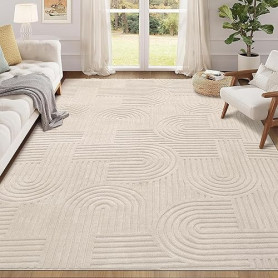 Enyhom Tapis Salon Moelleux 160 x 230 cm, Extra Epais Tapis Chambre Antidérapant Lavable en Machine,Ne Perd Pas Ses Poils, Grand