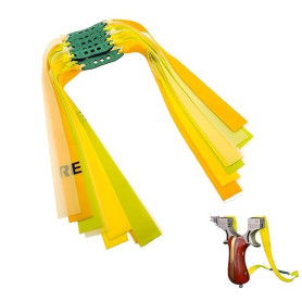 LIUYIDM 8 Pièces Lance Pierre,Elastique Lance Pierre Adulte Puissant Chasse Accessoires,Fronde de Chasse Puissante,Élastiques de