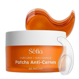Séfia - Patch Yeux Anti-Cernes 68 Patchs (34 Paires) - Caféine + Niacinamide + Acide Hyaluronique - Réduit Poches & Cernes - Reg