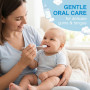 MNYXIS 35 Pièces Nettoyant Pour La Bouche De Bébé, Coton Tige Bébé, Dent Bébé, Bâtonnets de soins bucco-dentaires, Éponge de Net