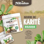 Beurre de Karité brut Bio 400 g - certifié bio - biologique - sans additifs - Non raffiné - Planète au Naturel -100% végétal - c