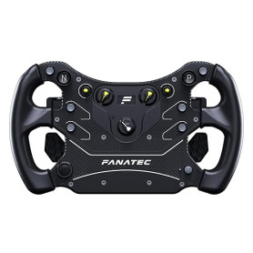 FANATEC Simulation de Course CSL Volant GT3 – PC, Xbox Series X|S | QR2 Lite Wheel-Side Préinstallé, Poignées Caoutchouc, Levier