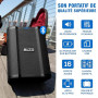 ALTO Busker Enceinte amplifiée Portable 200W avec Batterie Rechargeable, Bluetooth, mixeur 3 canaux, Alesis FX, contrôle appli,