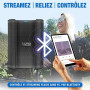 ALTO Busker Enceinte amplifiée Portable 200W avec Batterie Rechargeable, Bluetooth, mixeur 3 canaux, Alesis FX, contrôle appli,