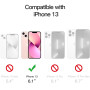 JETech Coque Magnétique pour iPhone 13 6,1 Pouces Compatible avec MagSafe Recharge sans Fil, Étui Housse de Téléphone Antichoc, 