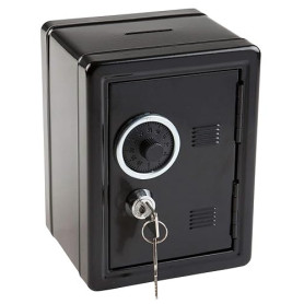 Idena 50034 - Coffre-fort économique, 120 x 105 x 160 mm, noir, 1 pièce