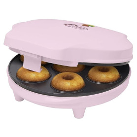 Bestron Appareil à donuts au Design Rétro, Mini-Machine à Donuts pour 7 petits Donuts, inclut Témoin de Cuisson & Revêtement Ant