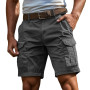 Générique Short Cargo Homme Bermuda Homme Shorts Et Bermudas Travail Coton Ceinture Elastique Boardshort Grande Taille Pantalon 