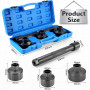 Ghekkli Outils de Joints à Rotules et Biellettes de Direction, Outil pour Démontage de Biellette Intérieure, Jeu de 4 Extracteur