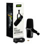 Shure MV7+ Microphone pour Podcast-Audio amélioré, Bandeau Tactile LED, Sorties USB & RØDE PSA1 Bras de Studio Professionnel