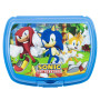 STOR Boîte à Sandwich Sonic Le Hérisson Enfant 1686ml - Lunch Box avec Fermeture Sécurité Sans BPA - Boîte Repas Résistante pour