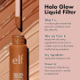 e.l.f. Halo Glow Filtre liquide, booster de teint pour un regard éclatant et doux concentré, avec acide hyaluronique, végétalien