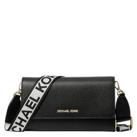 Michael Kors Jet Set Travel Multifunction Phone Crossbody Bag (Black))