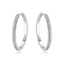 MISEFF Boucles d'oreilles créoles en argent sterling 925 hypoallergéniques pour femme - Bijoux minimalistes pour le quotidien