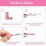 100 Bands de Ponçage pour Embout Ponceuse Ongles, 3.1mm Grain 240 Compatible avec 99% des Ponceuses Avec 2 Mandrins et Coffret -