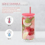 AGH life Lot de 6 gobelets en verre pour sublimation vierges 473 ml, canettes transparentes à double paroi, gobelets pour sublim