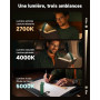 86lux Lampe de Lecture Rechargeable Liseuse LED USB-C, Légère 46 g, Lampe à Pince Marque-Page avec 3 Températures de Couleur, Ju