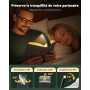 86lux Lampe de Lecture Rechargeable Liseuse LED USB-C, Légère 46 g, Lampe à Pince Marque-Page avec 3 Températures de Couleur, Ju