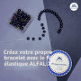 Élastique transparent de 30 m x 0,5 mm pour la fabrication de bracelets, corde élastique solide et extensible, fil élastique dur