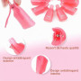 Hanyousheng 10 pièces Acrylique Nail Art Clip Tremper Hors Clip Capuchon,Pince à Ongles Dissolvant,Pour le Nettoyage des Ongles