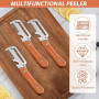 3 Pièces Couteau Eplucheur Legumes, Éplucheur Multifonction 3 En 1, Stainless Steel Peeler, Pour Éplucher, Couper Et Râper Facil