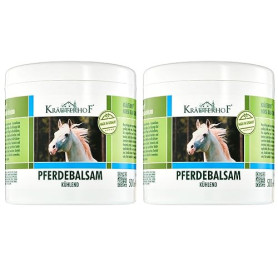Kräuterhof® Baume cheval Duo Rafraîchissant (2 x 500 ml) – Gel de massage rafraîchissant pour muscles et articulations fatigués,