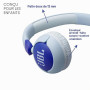 JBL Junior 320, Casque Supra-auriculaire Filaire pour Enfants, avec Microphone intégré, Safe Sound, Volume jusqu'à 85 DB, Coussi
