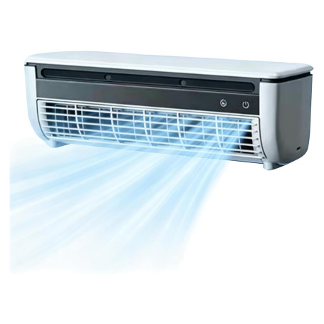 Ventilateur de climatiseur mural sans fil amélioré 2026, rechargeable par USB avec 3 vitesses, super puissant, ventilateur de cl