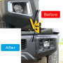 YULLING Couvercle de Phare antibrouillard Avant pour feux de brouillard avant,Garde léger pour Suzuki Jimny JB64 et Sierra JB74W