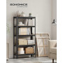 SONGMICS Étagère de Rangement à 5 Niveaux, 30 x 75 x 150 cm, Capacité 650 kg, Planches Réglables, Style Industriel, pour Cuisine