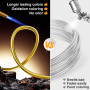 VynyQoo 2mm Fil Aluminium,33m Or Fil de Fer Souple Loisir Creatif, Fil Metallique, pour Bijoux DIY L'artisanat