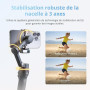 Bundle Standard DJI Osmo Mobile 8, nacelle stabilisatrice pour Smartphone, Rotation panoramique à 360°, Barre d’Extension et tré