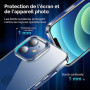 ESR Coque pour pour iPhone 12/12 Pro, Antichoc Silicone TPU Souple, Résistante au Jaunissement, Case Transparente