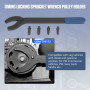 MOTOCOCHE Clé de réglage de l'arbre à cames spéciale Sprocket - Clé à molette réglable - Compatible avec VW Golf Skoda VAG 3036 