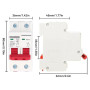 2 Pièces Disjoncteur Miniature 1000V DC 2P 16A Din Rail Mount Protection Contre Les Surcharges à Domicile Interrupteur D'air pou