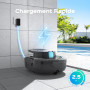 BRINBO (2026 Upgrade) S1PRO Robot Piscine sans Fil, 120 Min d'Autonomie, Nettoyeur de Piscine, Double Moteur Aspirateur Piscine 