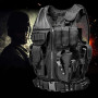 N / C Gilet Tactique Paintball Airsoft - SWAT Modulaire Réglable Veste Pour Chasse À L'extérieur Randonnée