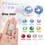 TOAOB 500pcs Perles en Verre à Facettes de Cristal Coloré Rondes 6mm en Vrac Crystal Beads pour Fabrication de Bijoux DIY Bracel