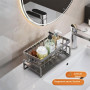 YIJUNSTORE Organisateur de lavabo en acier inoxydable avec drain auto-nettoyant, porte-serviettes, convient pour cuisine et sall