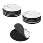 Scratch Autocollant Double Face Extra Fort, Noir Bande Auto-Adhésif Réutilisable Rond 5cm Adhesif Double Face Puissant pour Bric