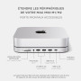 SATECHI Hub Mac Mini & Support avec Boîtier SSD NVMe/SATA M.2, Données 10Gbps, 3X USB-A 5/10Gbps et Prise Audio, pour Mac Mini M
