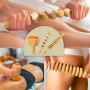 Ph Pro Heat Coupe Suédoise Maderothérapie Corporelle Relaxant - Rouleau Bois Massage Musculaire Cellulite - Rouleau Masseur Anti
