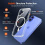 ivoler Coque Magnétique pour iPhone 16, Compatible avec MagSafe, [Anti-Jaunissement] [Protection Antichoc Militaire] HD Clair Ét