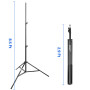 EMART Trépied en Aluminium Stable 260 cm pour Photographie, Trépied à Lampe pour Studio Vidéo et Photo, Arrière-Plan, Boîte à Lu