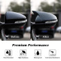 Asasytal Coques de Rétroviseurs pour Voiture, Porte Latérale Aile Rétroviseur ABS Compatible avec Golf 6 MK6 GTD R Base 2009-201