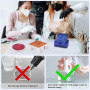 15 PièCes moule silicone resine epoxy, dessous de verre en silicone Moule pour BoîTe De Rangement avec Dessous, 3 formes (ronde,