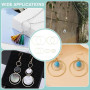 CRAFTYMELODY 300 pièce 10 styles de Boucles D'Oreilles Rondes Anneaux Créoles en Or et Argent Accessoires de Boucles D'Oreilles