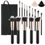 LOPHE 14PCS Pinceaux Maquillage,Set Pinceaux Professionnels Synthétiques Doux,Kit de Maquillage Complet avec Trousse de Rangemen