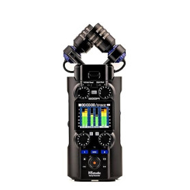Zoom - H5Studio enregistreur 4 pistes 32 bits à virgule flottante 192 kHz - 16/24 bits, gain, limiteurs, capsule XYH-5e, compati