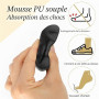 AHQiZFX Lot de 3 paires de semelles intérieures pour chaussures trop grandes, rembourrage d’orteils et de l’avant-pied, réducteu